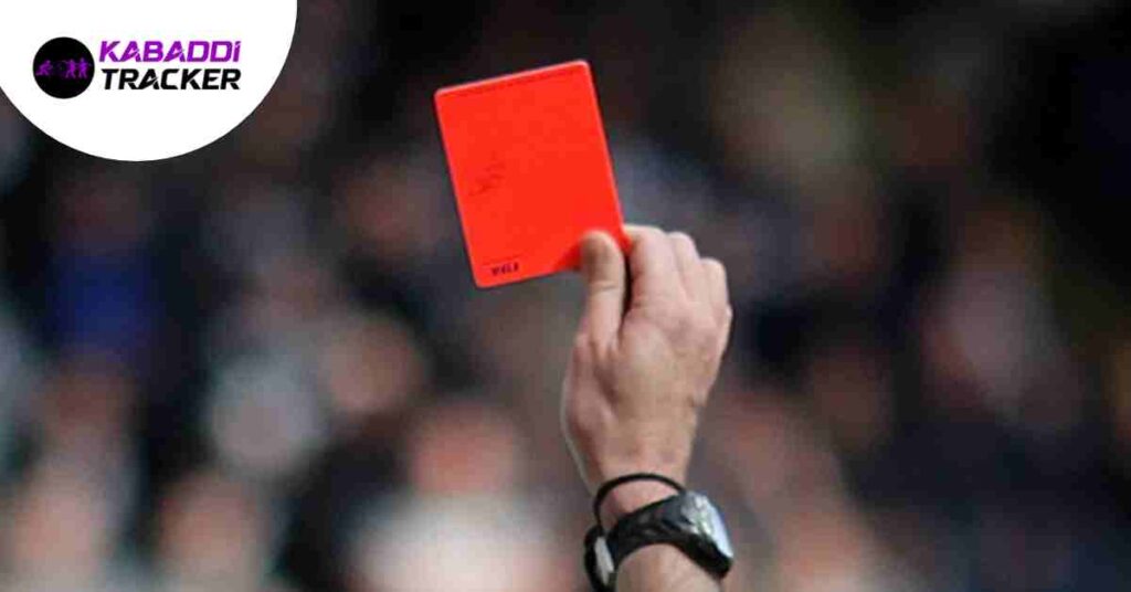 Red card Kabaddi