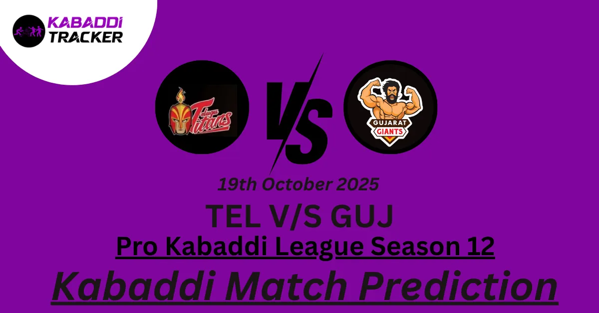 HOME 5 TEL vs GUJ Match Prediction