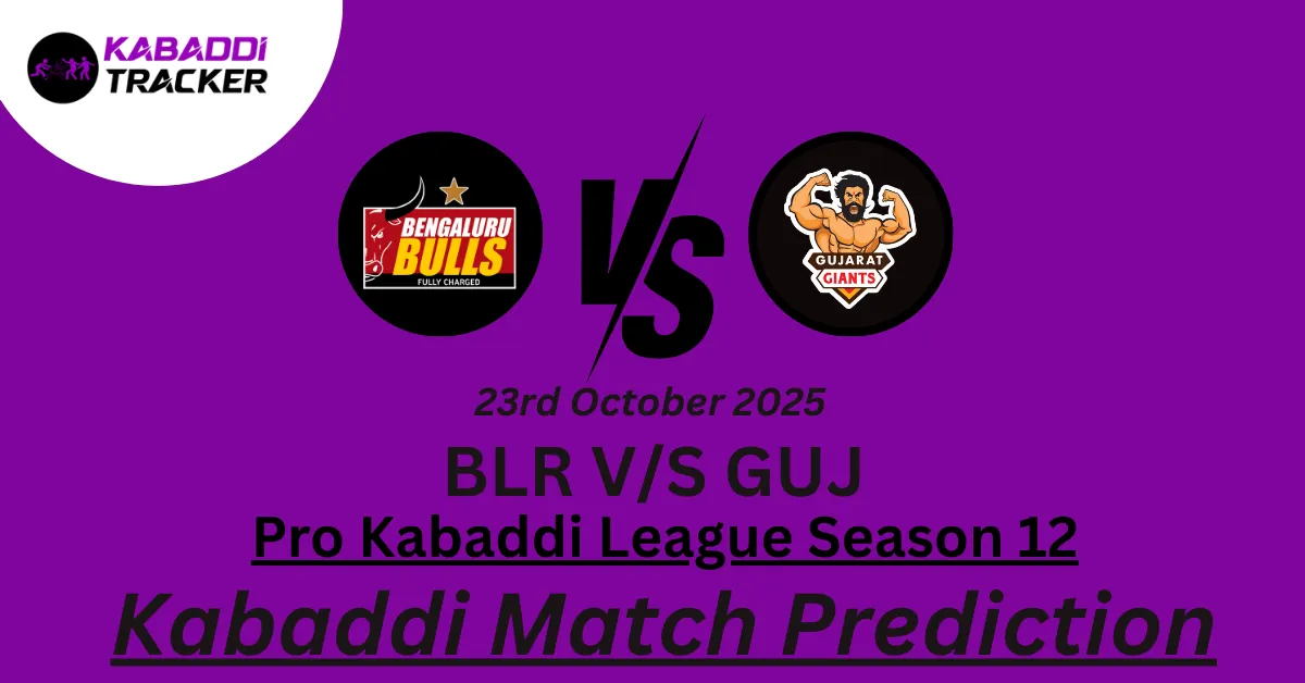BLR vs GUJ Match Prediction