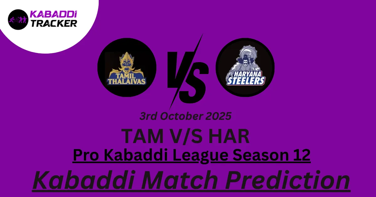 TAM vs HAR Match Prediction